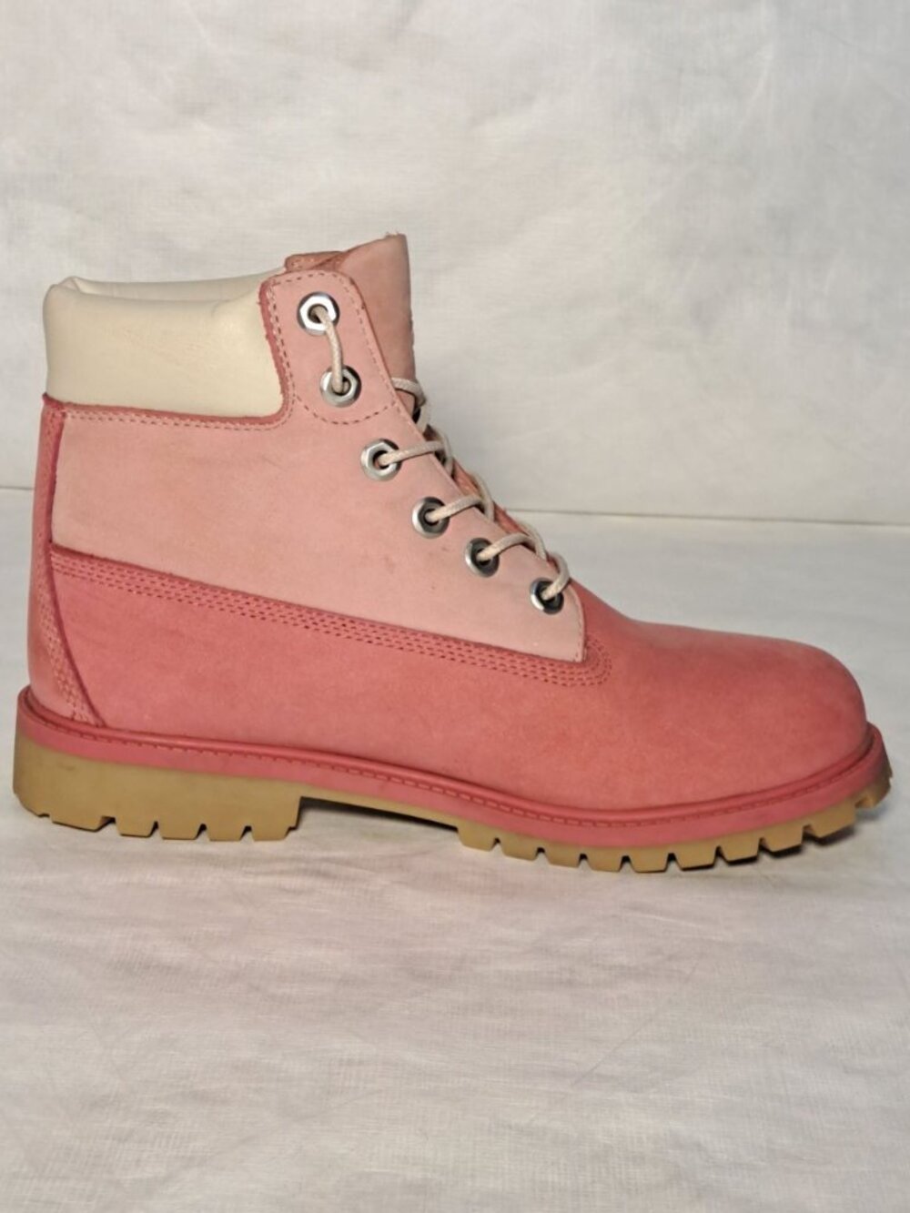 Timberland 6" Premium Waterproof Boots Pink Girls Size 6.5 Big Kid w/ Box - Picture 2 of 14